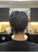 ショートセンターパート/田町/メンズカット/理容室/ツーブロック