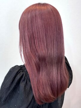 シエスタ(SIESTA) カシスピンクカラー　ストレート　20代30代　ブリーチなし