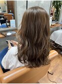 ブリーチ無しカラーハニーベージュ大人可愛い【LODAT横浜】