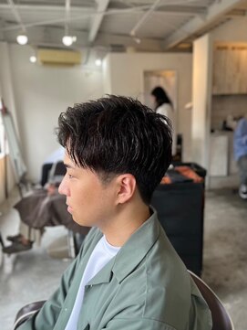 メンズカット バイ ソイクフ(メンズカット by SOY-KUFU) MEN'SHAIRアッシュブラックベリーショートダークアッシュ