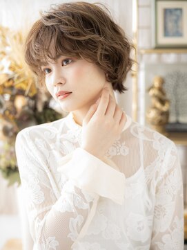 カバーヘア ブリス 北浦和(COVER HAIR bliss) フレンチカジュアル小顔くせ毛風ボブパーマh3北浦和20代30代40代