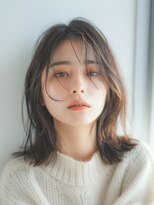 エダ 鎌倉(edA.)&nbsp;小顔ワンレンミディアム/白髪ぼかし/ハイライト/白髪ぼかし