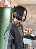 ミニボブ×ダークブルーバイオレット