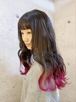 ブロッサム 池袋店(Blossom) フェミニンロング/グラデーションカラー/レッド/髪質改善/池袋