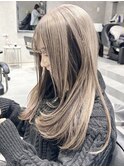 ホワイトブロンドホワイトグレージュペールベージュハイトーン