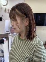 アンジュ 篠ノ井店(ange) 20代30代40代50代顔まわりレイヤー × インナーカラー