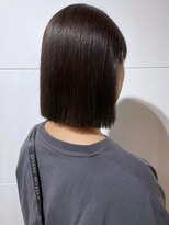 カミラボ(KAMI LABO)&nbsp;髪質改善カラー 切りっぱなしボブ 艶髪ボブ グレージュカラー