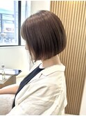 20代30代40代50代◎ミニマルボブ小顔◎ヘーゼルブラウン
