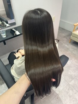 【庄内駅徒歩10分】お悩みや同時施術の内容に合わせて配合するから、毛先まで潤いたっぷりな艶髪へ♪