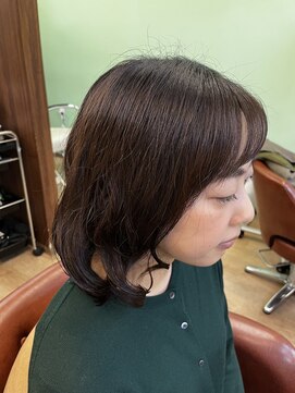 デジタルパーマ+カット