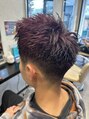 ヘアーズ ベリー 下白水店(hairs BERRY)&nbsp;フェード×束感ショートで清潔感UP