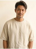 池袋 アップバング 渋オジ 毛流れパーマ ルーズパーマ