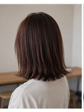 アースオーセンティック 小平店(EARTH Authentic) 脱白髪染め×切りっぱなしボブ