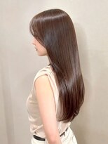 ノア(NOA)&nbsp;【NOA】艶ロング髪質改善ストレート美髪ブラウン艶カラー
