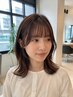 【前髪のうねりが気になる方に】顔周りカット+前髪ストレート