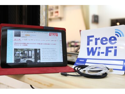 FreeWi-Fi 充電器、タブッレット完備しております♪sign錦糸町