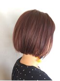 大人かわいい☆透明感カラー×ひし形ワンカールボブ