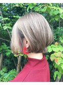 《Kiko＊おすすめ》前下がりショートBOB×お洒落ベージュカラー