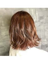 ヘアサロンエム 大宮東口(HAIR SALON M)&nbsp;デザインカラー/厚めバング/ローライト/スリークボブ