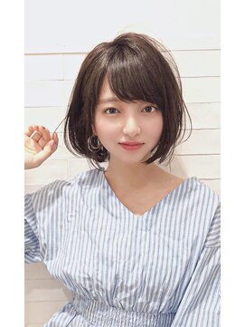 キャンバス バイ ネオリーブ 横浜西口(Canvas by neo.) 大人かわいい小顔丸みのあるショートボブ　20代30代40代