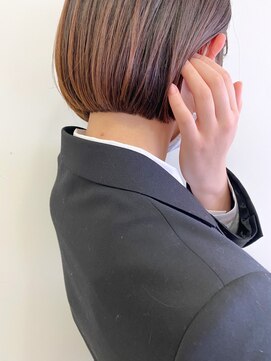 シェノン サントル(CHAINON CENTRE) 前髪/マチルダボブ/ピンクベージュ/インナーグレージュ