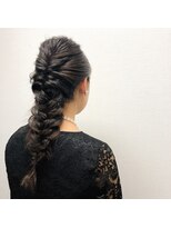 美容室 髪香&nbsp;編みおろしヘアアレンジ