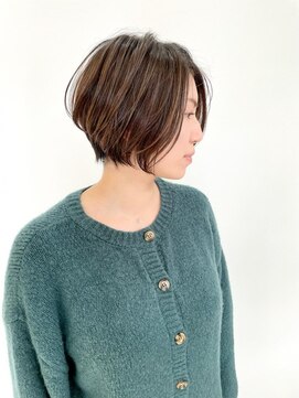 ヘアーアンドスパ フェリーチェ ミチ 野田屋町店(HAIR&SPA felice MICHI) 【feliceMICHI島田和也】前下がりショートボブ