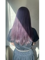 ヘアーサロン 6(hair salon) 黒髪からのハイトーン　　　ラベンダーグレー