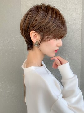 ロンド パルティール 大宮(Lond partir) 外ハネボブセクションカラーグラデーションカラーペールベージュ