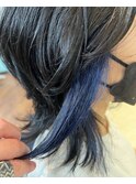 イヤリングカラー×ブルーベリーブルー