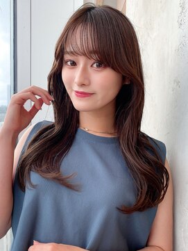 アフロート ルヴア(AFLOAT RUVUA) るなstyle くびれヘア 20代30代40代 ゆるウェーブ 韓国風