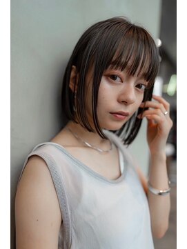 ケアリー 武蔵小杉(Carelly) 大人かわいい前髪セシルカットココアブラウンフリンジウェーブ