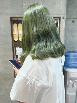 シィーム(cime) グリーンカラー　ブリーチカラー　ケアブリーチ