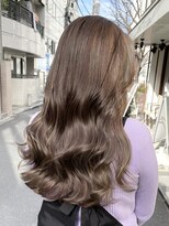 マイル 渋谷(mile)&nbsp;グレージュカラー/髪質改善/こなれハイトーン[渋谷駅]