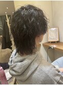 スパイラルパーマツイストパーマ ウルフカット