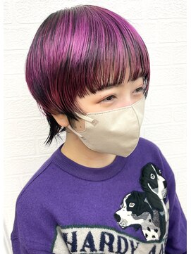 シャルティア(SHALLTIA) ピンクショート【山口美容室SHALLTIA】【山口派手髪】