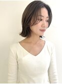 【SATSUKI】顔まわりレイヤーボブ × ナチュラルブラウン