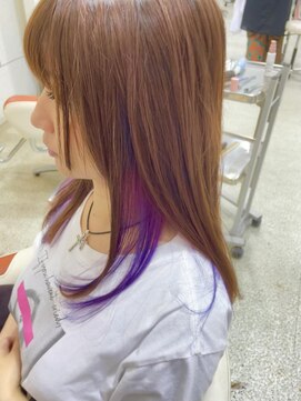 エイムコーゾー美容室(AiM KOZO) インナーカラー・紫