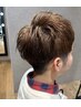 【メンズ馬場指名限定】カット+、ワンカラー+眉カット