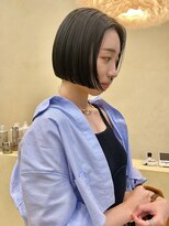 スニュウ(snuw)&nbsp;切りっぱなしボブマロンブラウンラベンダーミルクティ