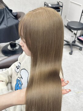 ロンド レア 天神大名店(Lond Le’a) 髪質改善イメチェンホワイトブロンドレイヤー美髪ワイドバング