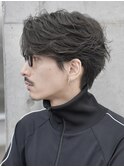 銀座メンズマッシュフェザーパーマツイスパメンズパーマウルフ