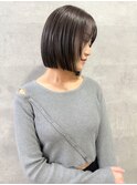 【打越】ミディアム×切りっぱなし×顔まわりレイヤー