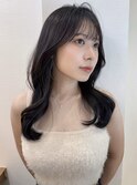 姫カットレイヤー/暗めカラー/韓国風巻き/レイヤーカット北千住