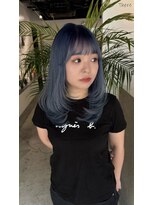 キング 心斎橋店(K!ng)&nbsp;ハイライトカラーミルクティーベージュレイヤーカット