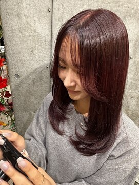 フォルテ 横浜店(FORTE) red color×layer cut