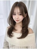 マロンベージュ×レイヤーカット♪