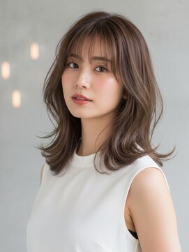大人かわいい/くびれヘア/レイヤーカット/外ハネ/韓国風/ボブ
