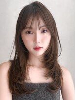 アグノス 青山(Agnos)&nbsp;シースルーバングナチュラルカールセミディ似合わせカット