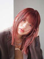 ディッセンバー 神宮前(December)&nbsp;ミディアム/ピンク/顔まわりレイヤー